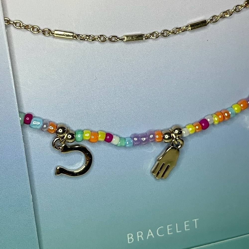 INC International Concepts Evil Eye Mixed Bead and Charms 2 Pc Bracelet Set - Picture 7 of 15
